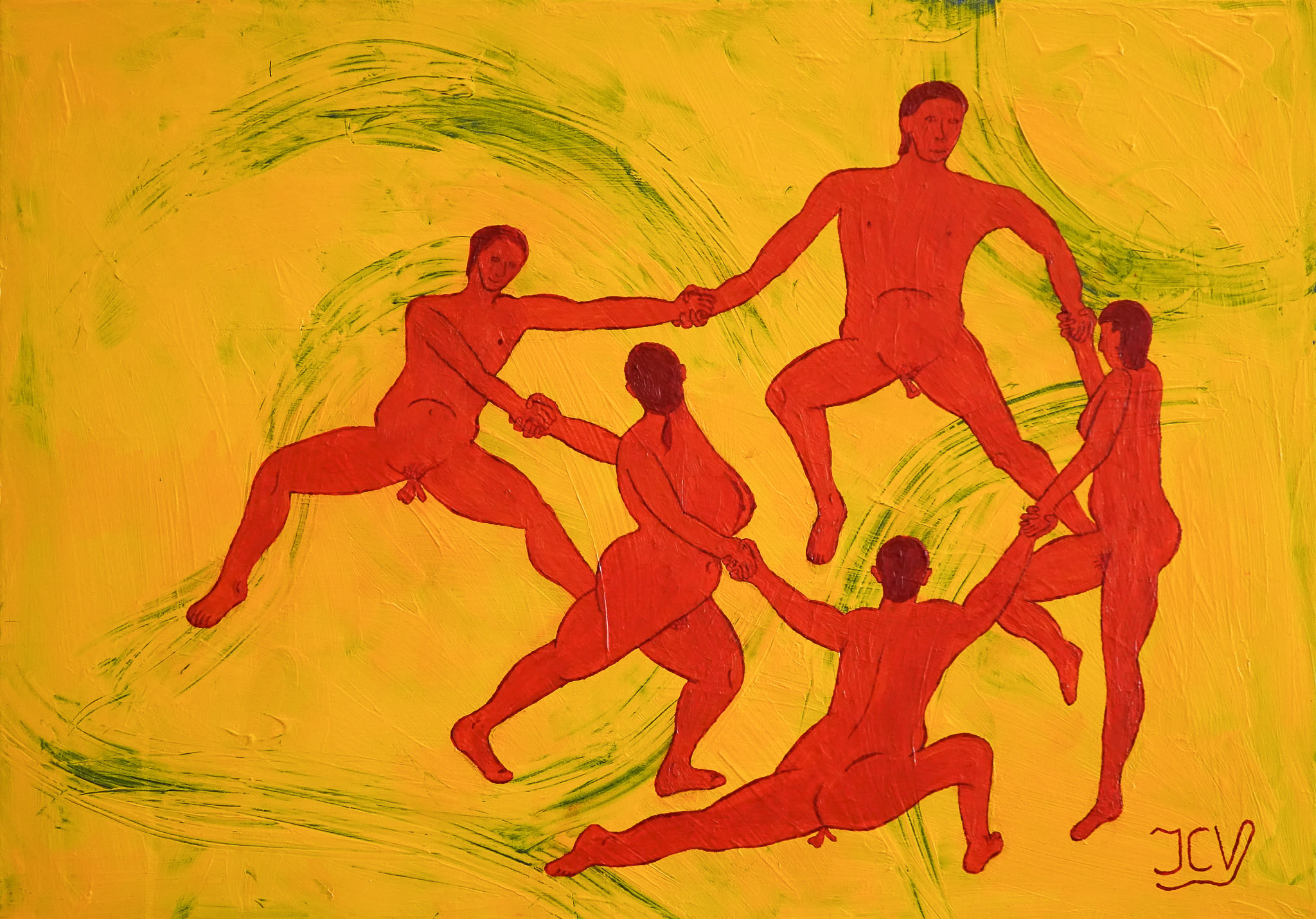Dans Matisse - Schilderij - Jeroen Verkroost